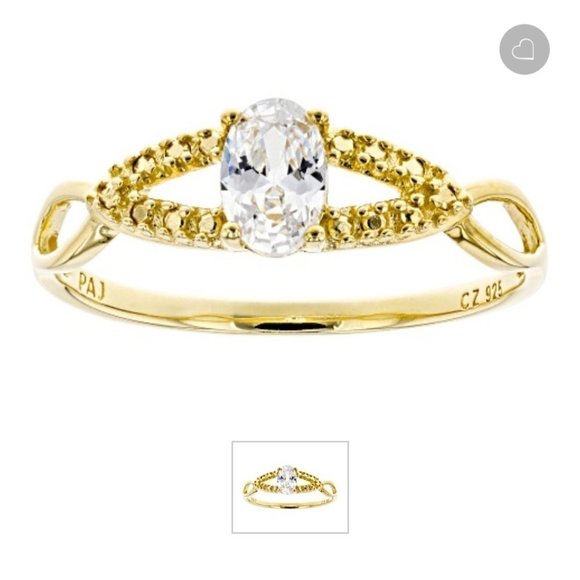 CZ Stackable Rings, Cubic Zirconia Engagement Ring, Bling Promise Ring - Picture 4 of 7